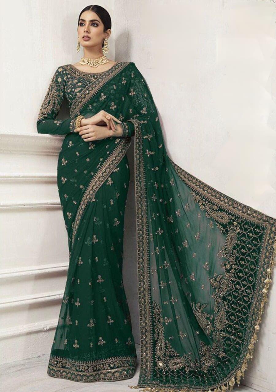 Maria B saree wedding collection 2025
