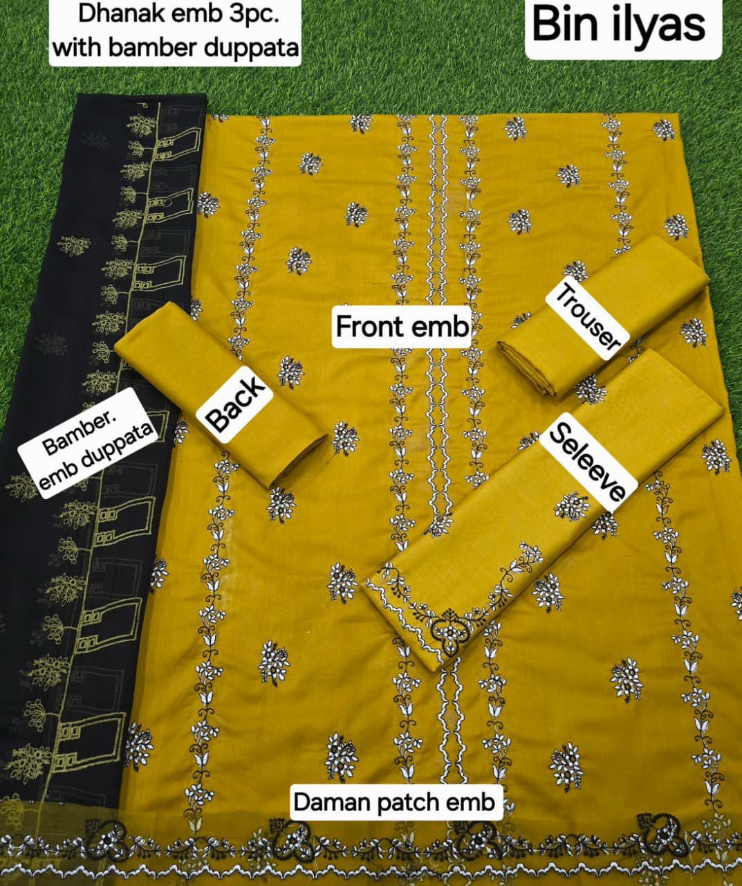 DHANAK EMB 3pc