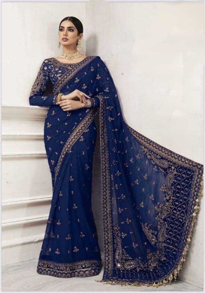 Maria B saree wedding collection 2025