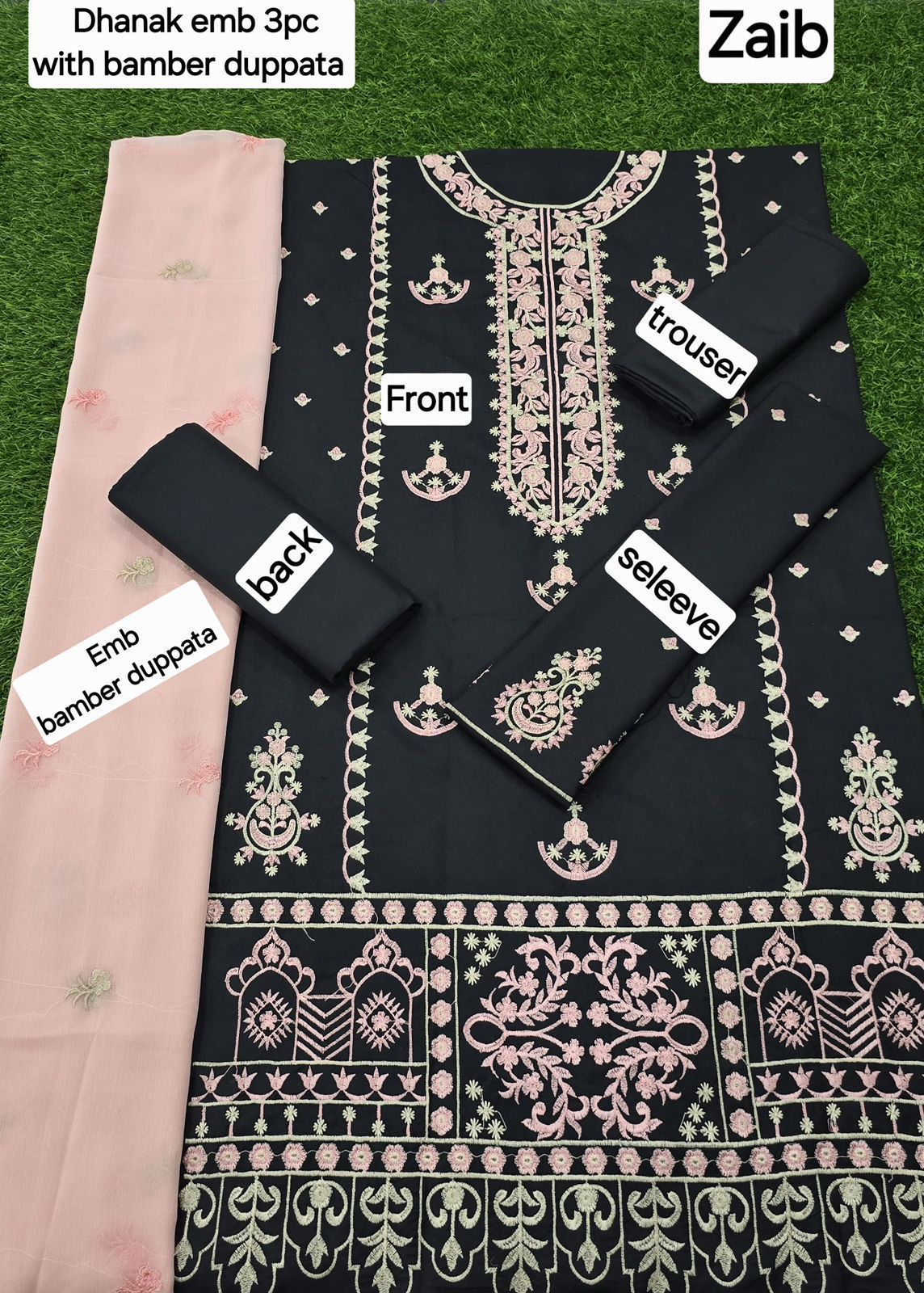 DHANAK EMB 3pc