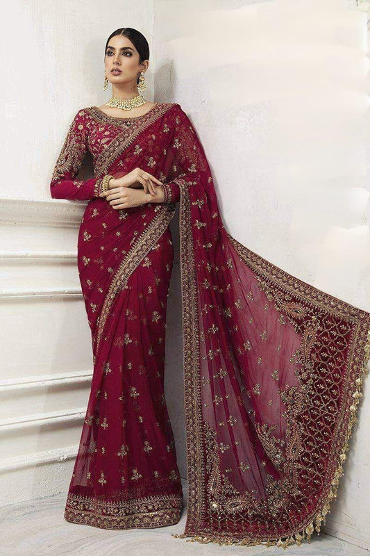 Maria B saree wedding collection 2025